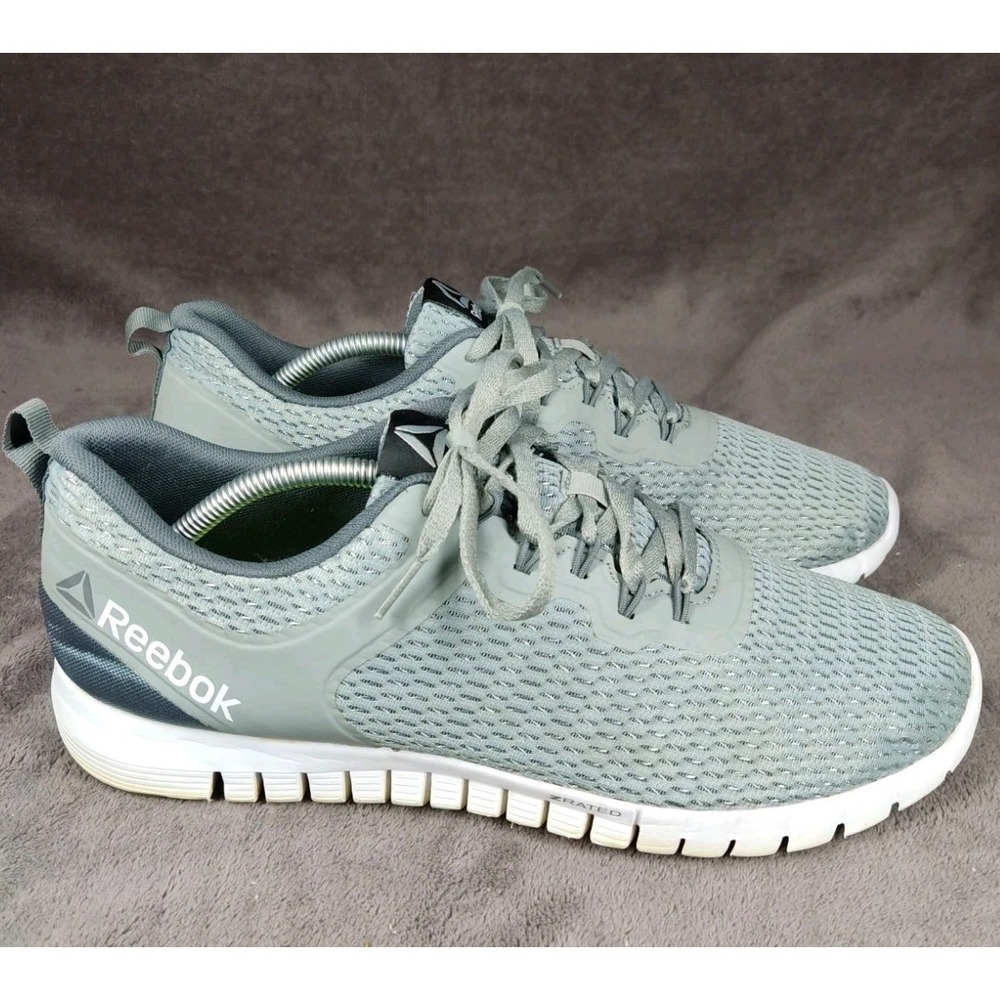 Reebok‎ Zquick Lite BS7164 Gray Running Shoes Sneakers Mens Size 11
